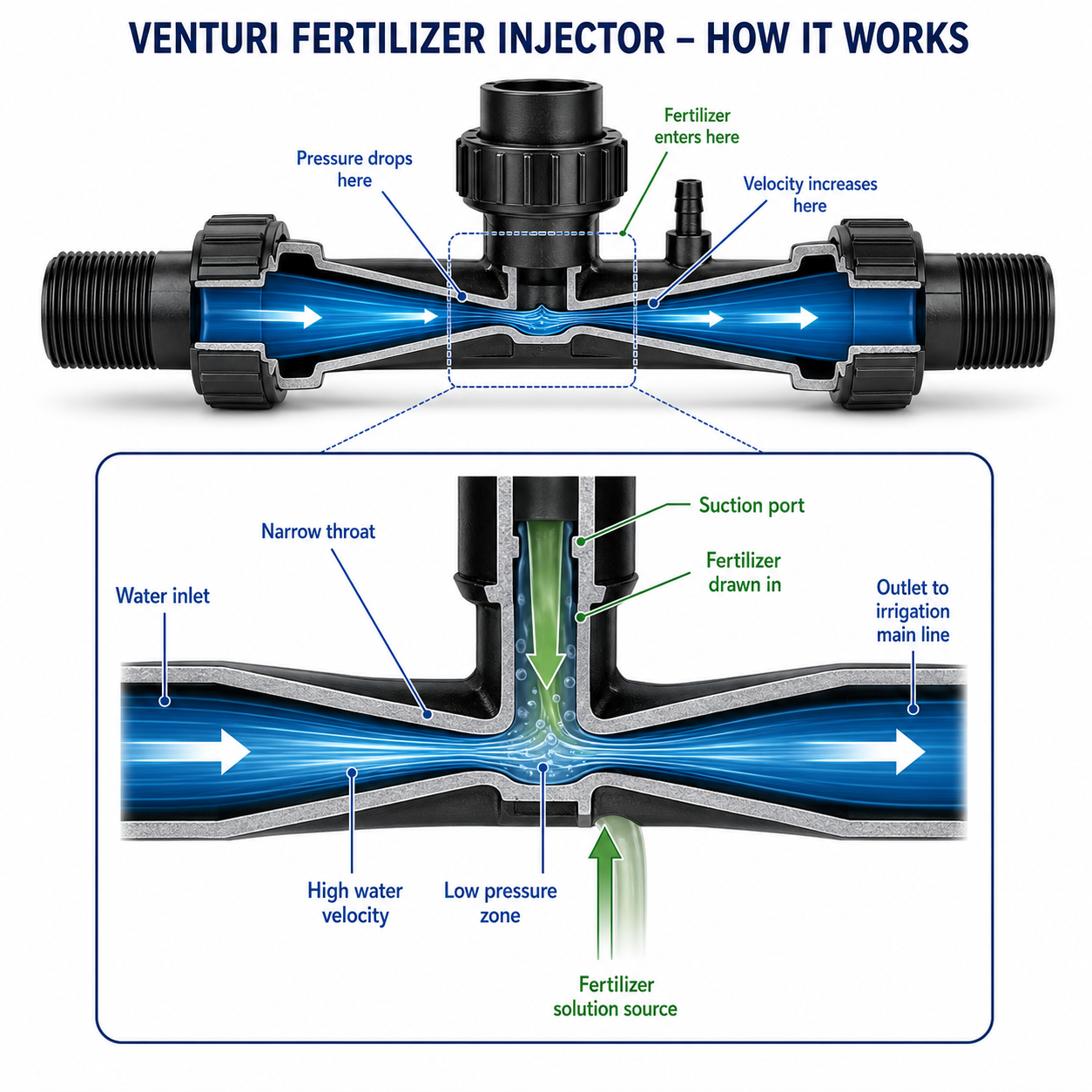 Venturi Fertilizer Injector