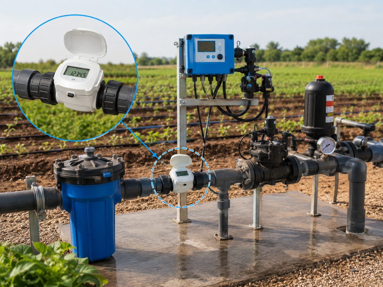 Irrigation Flow Meter — Water Use Monitoring and Flow Measurement