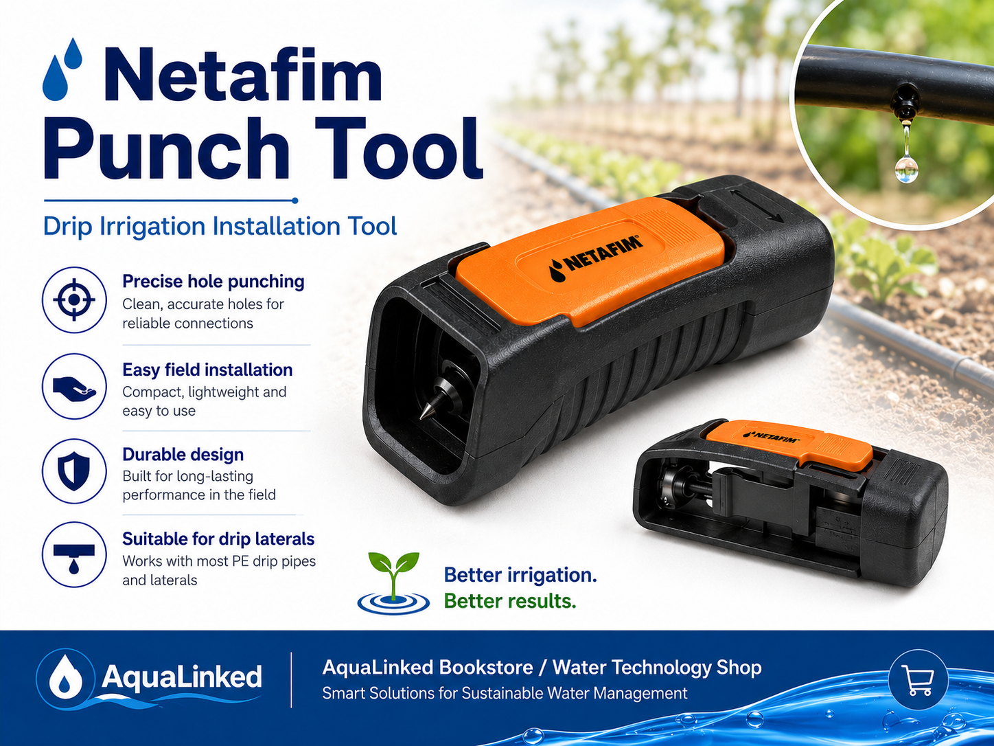 Punch Tool — Precise Hole-Making Tool for Drip Irrigation Fittings