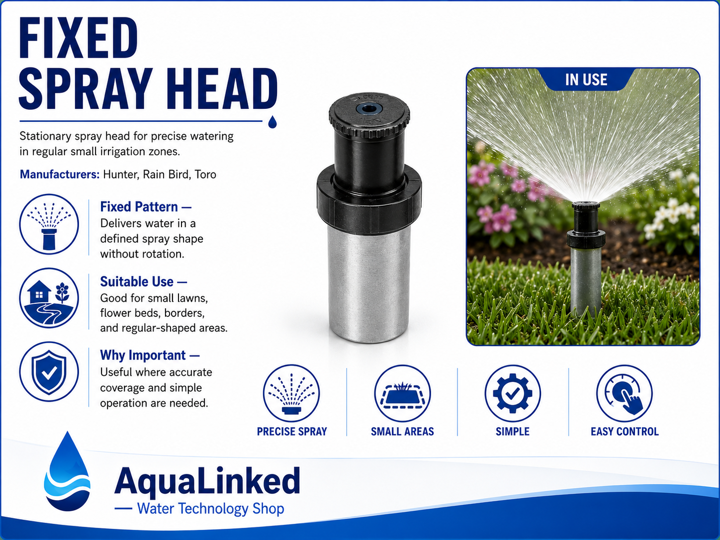 Fixed Spray Head for Small-Area Irrigation