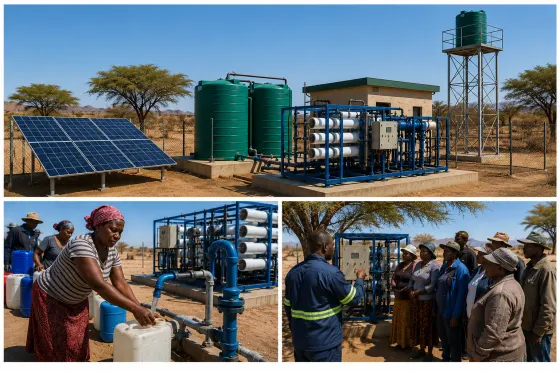 Namibia Expands Safe Rural Water Access Through Borehole Treatment and Solar-Powered Water Systems